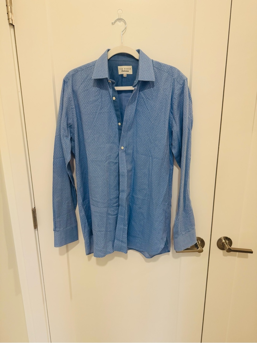 Ted Baker Light Blue Micro-Print Dress Shirt